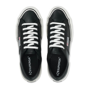 Superga - Uomo Donna Nero - 2490 VEGAN FAUX LEATHER