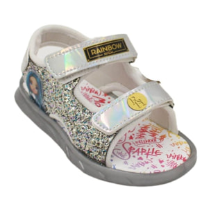 Sandali con Luci Rainbow High Argento Lei Easy Shoes Argento