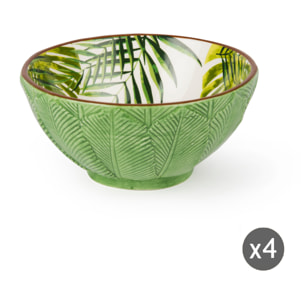 Set de 4 coupelles 25 cl – Excelsa Foliage, Dolomite verte