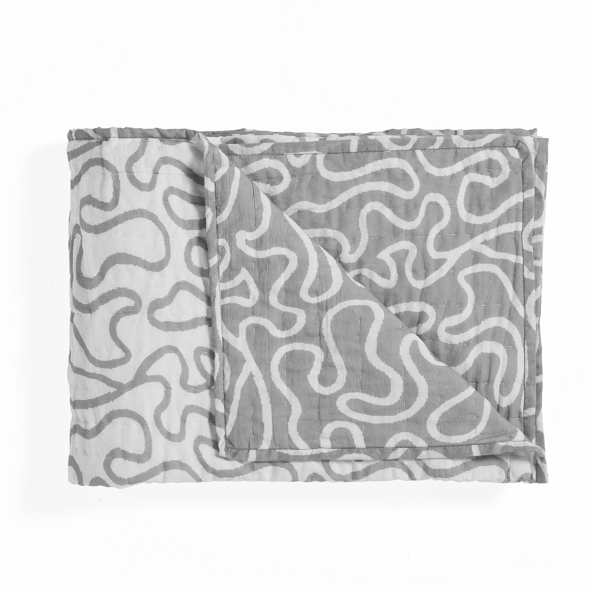 Tomasucci TANGLE 1 plaid en coton Gris