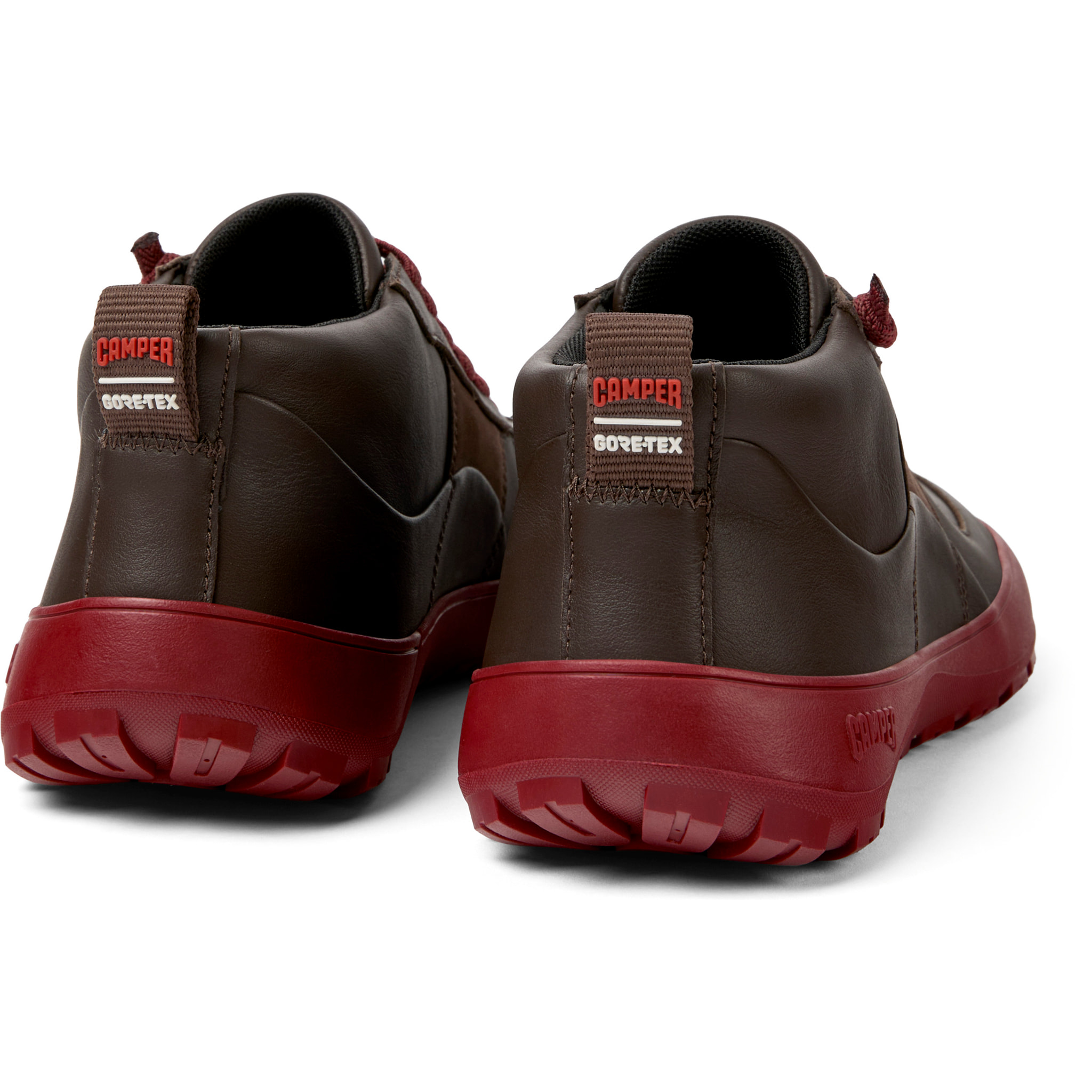 Sneaker-Bootie - CAMPER Peu Serra - Marron - Piel lisa