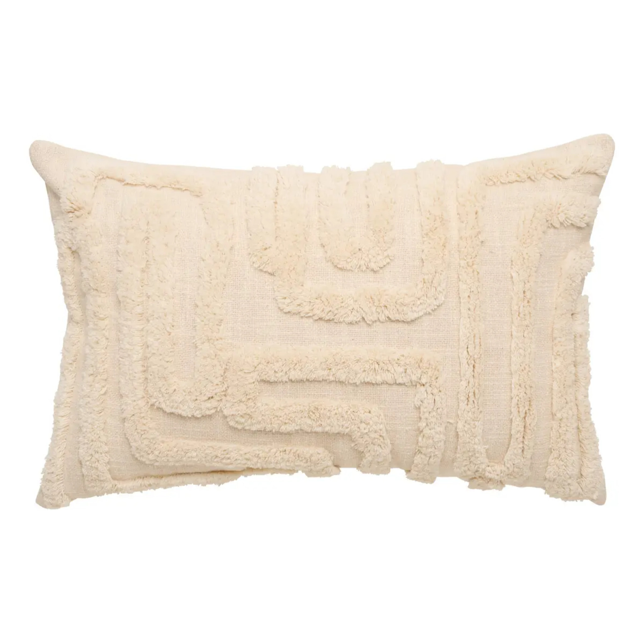 Coussin Hawki rectangulaire 38x58cm blanc