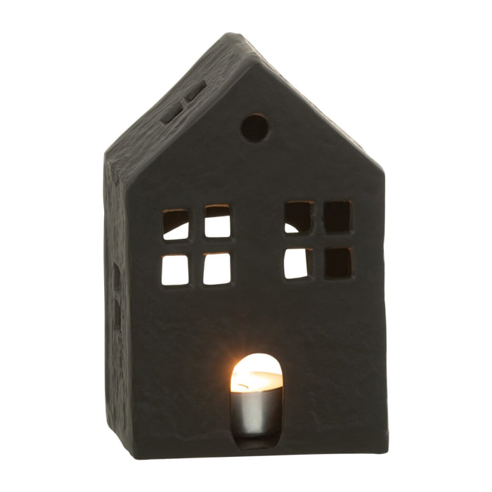 J-Line bougeoir Maison - aluminium - noir