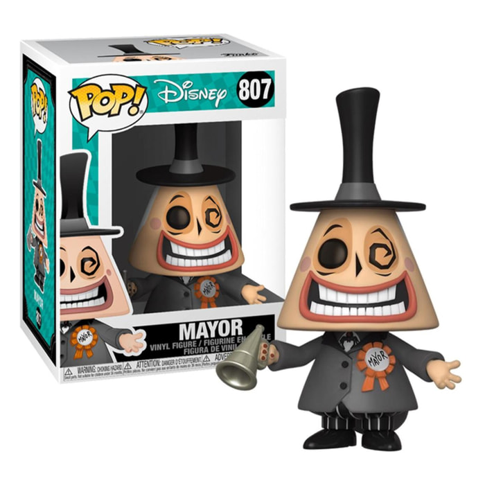 Nightmare Before Christmas Pop Tv Vinile Figures Mayor W/megaphone 9 Cm Funko