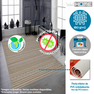 Alfombra de Poliester estampada 80 x 120cm