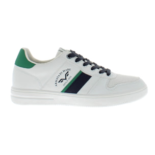 Armata di Mare Scarpe Uomo Sneakers Casual Stringate Basse con Soletta Rimovibile in Memory Foam AMU S24D552 Off White Green