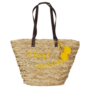 Sac De Plage Jonc De Mer Plage Privee 54x31cm