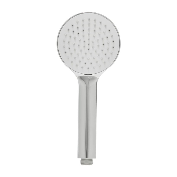 Douchette à main en plastique, 1 jet, buses silicone, chrome brillant (SATBSRS21)