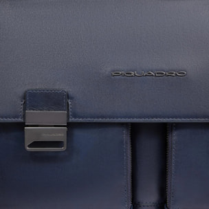 Piquadro Ventiquattrore in pelle porta pc e porta iPad® con protezione antiurto