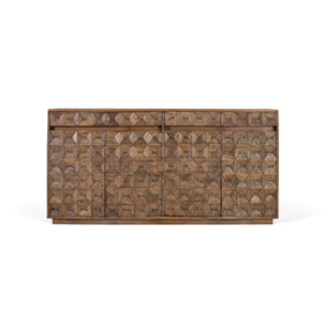 Aparador de Madera de Mango Reciclada Estilo Rústico Moderno