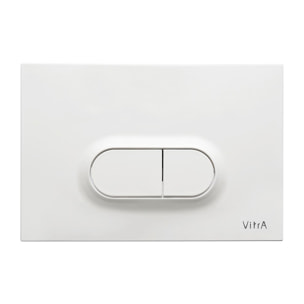 Loop O plaque de déclenchement double touche, blanc brillant (740-0500)