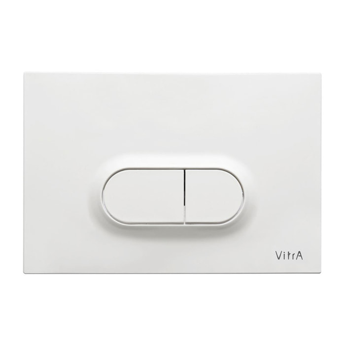 Loop O plaque de déclenchement double touche, blanc brillant (740-0500)