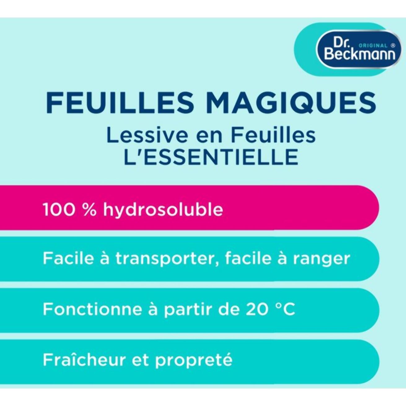 Lessive DR BECKMANN Feuilles Magiques - L'Essentielle x25 lavages