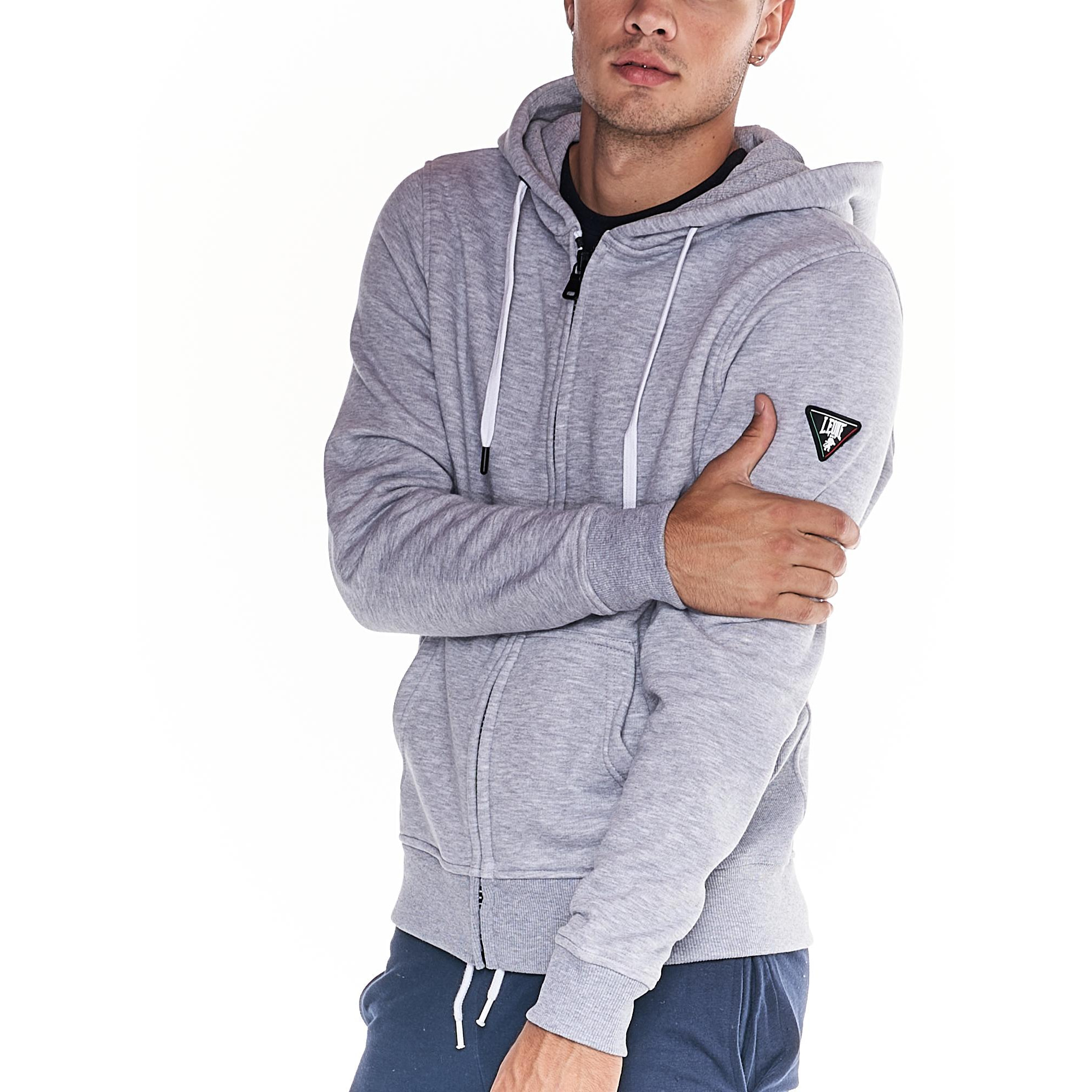 Sudadera de hombre Heavy Basic con capucha y cremallera completa