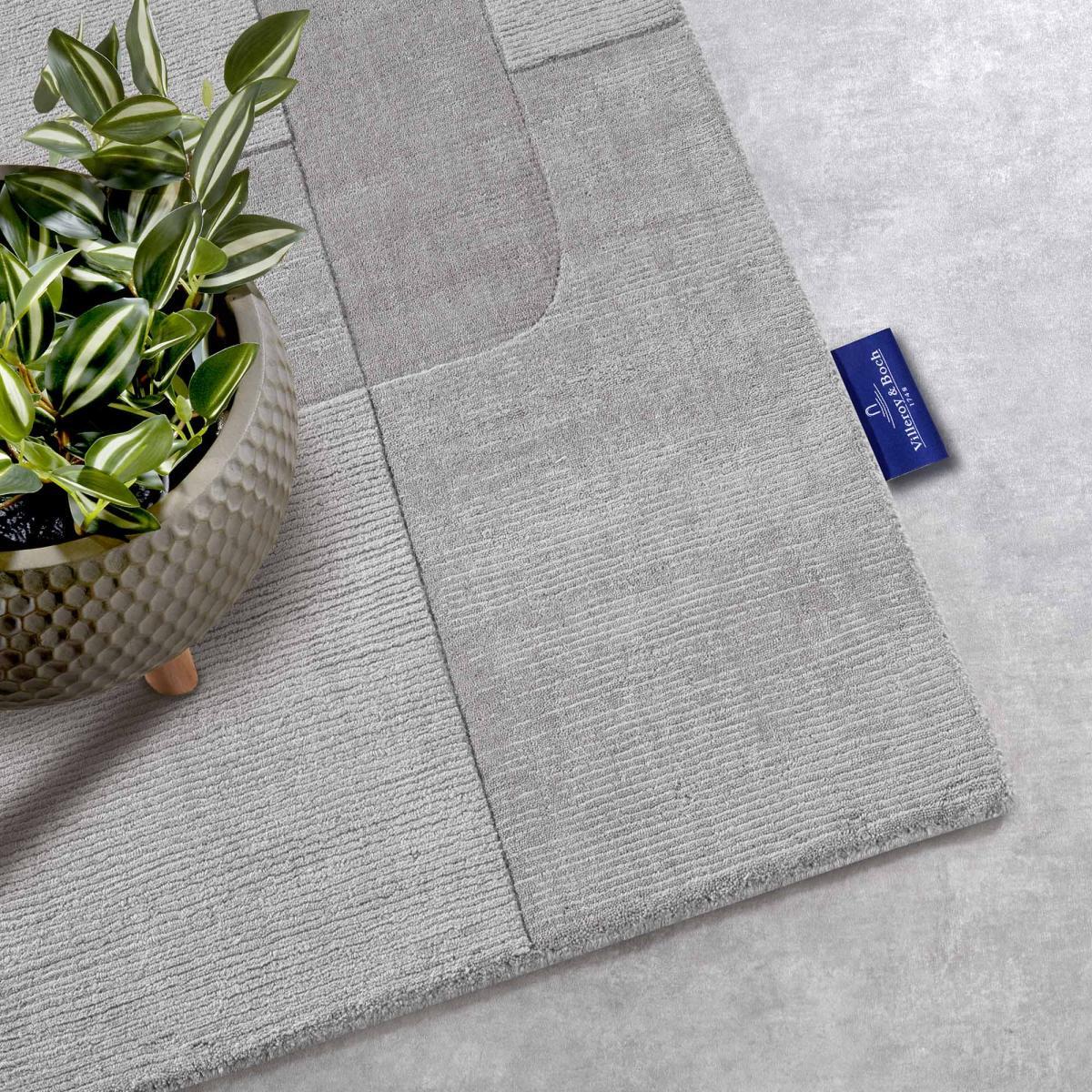 Tapis salon géométrique, laine tissé main, confort authentique