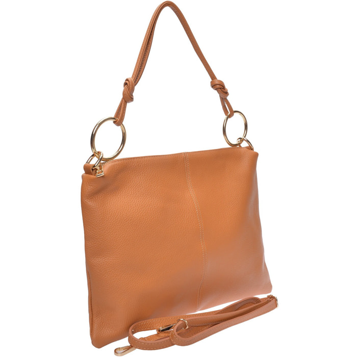 Borsa a tracolla Anna Luchini Cammello