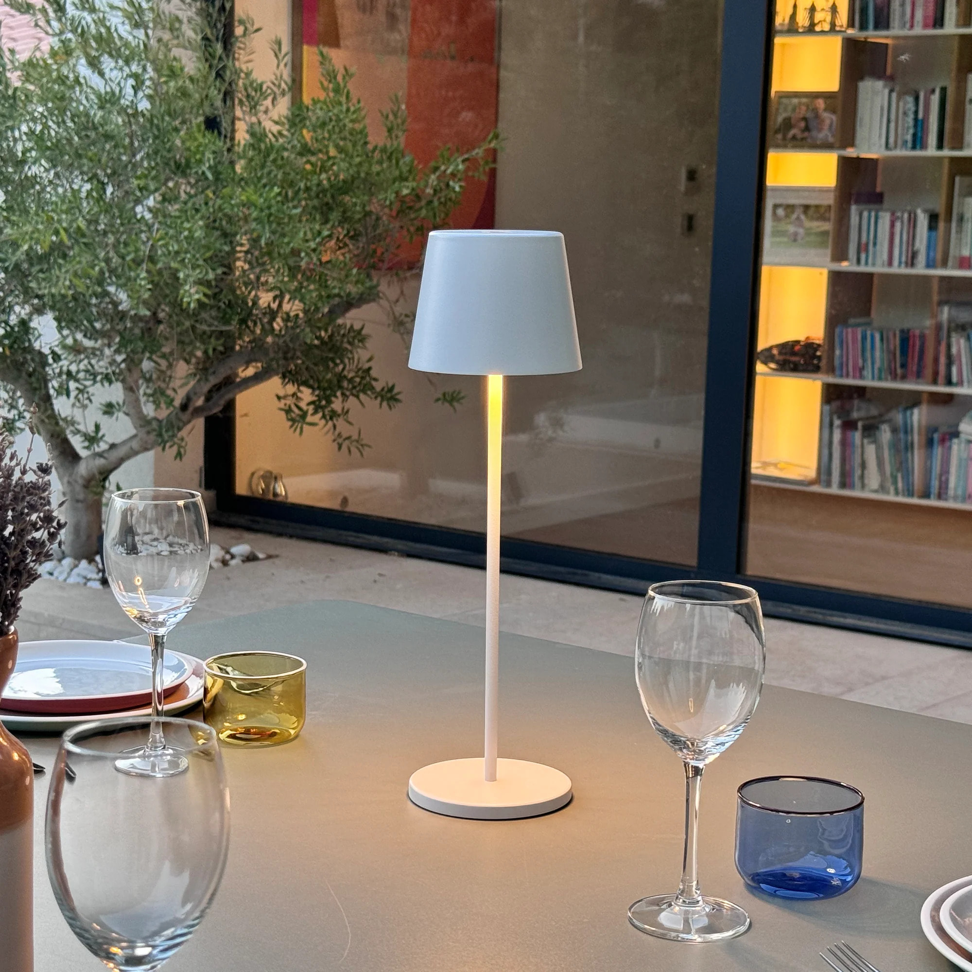 6 Lampe de table KELLY + Socle de charge