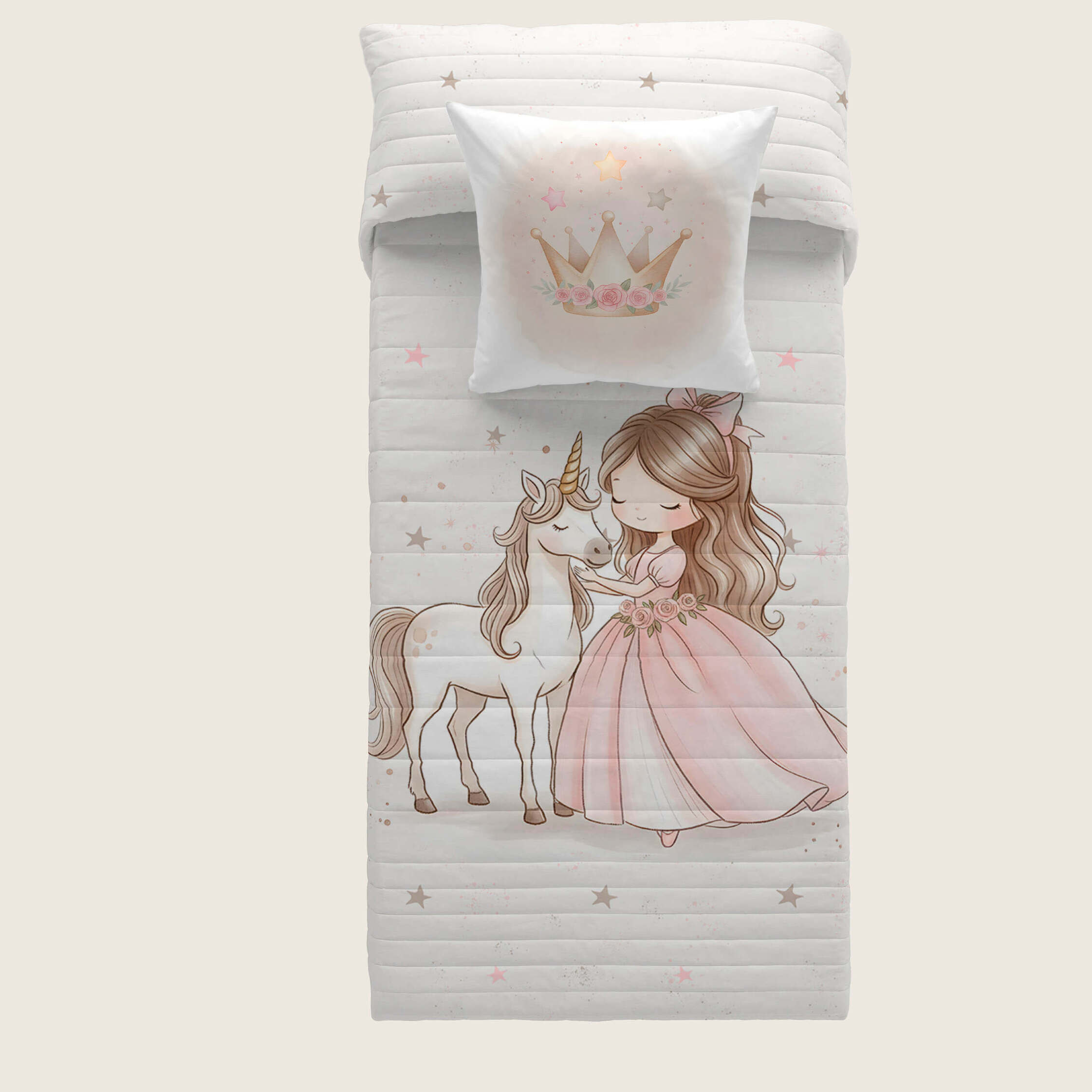 Colcha Bouti Estampada - 2 Piezas - 100% Poliéster - Microfibra - Infantil - 70 gr/m² - Martina