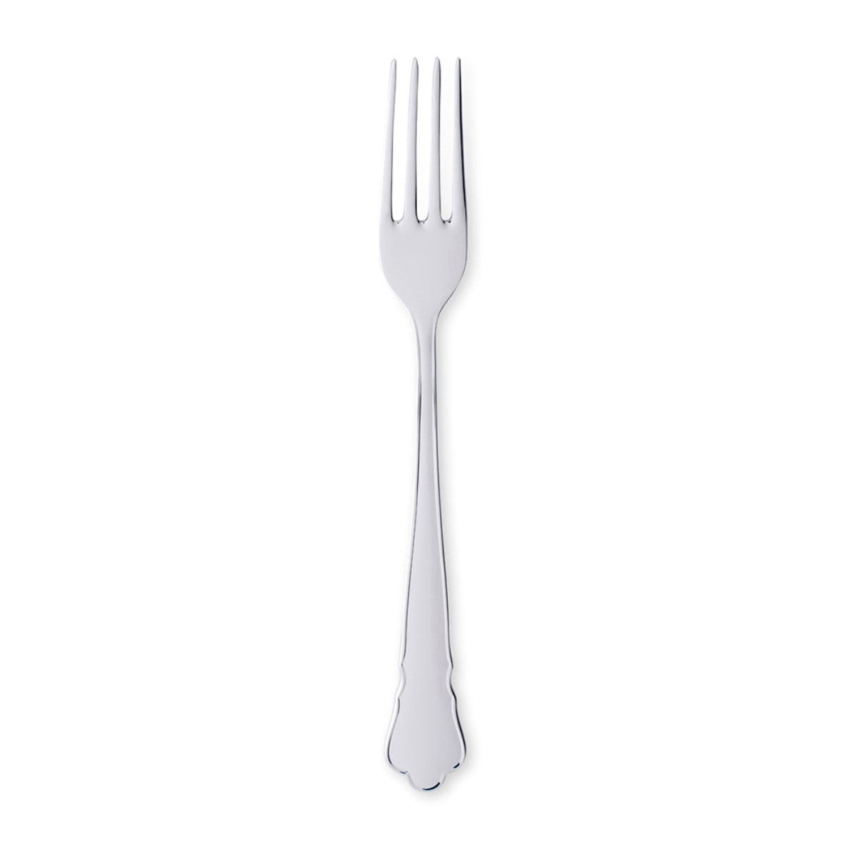 Fourchette en métal argenté Chippendale