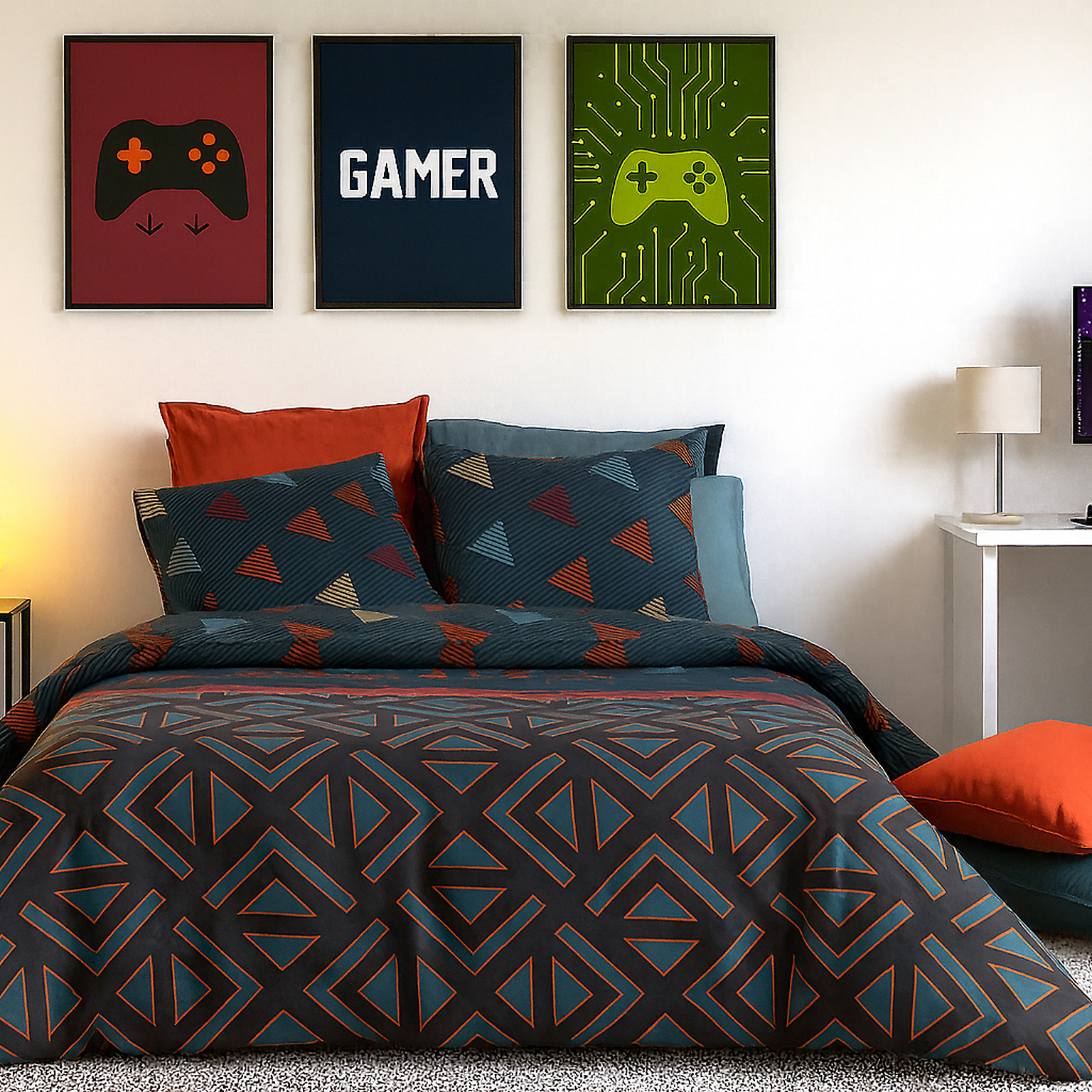 Parure Housse De Couette 3pcs 100% coton 57fils Holi