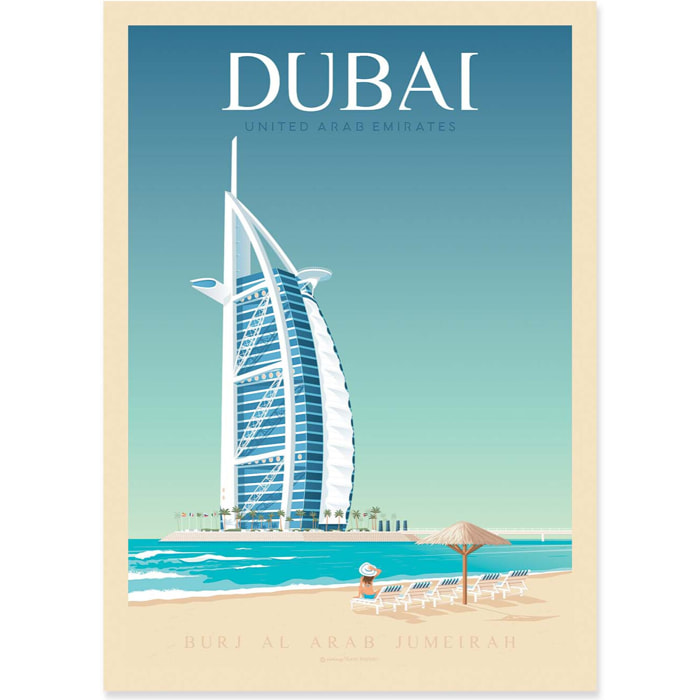 Affiche - Dubai - Olahoop Travel Posters