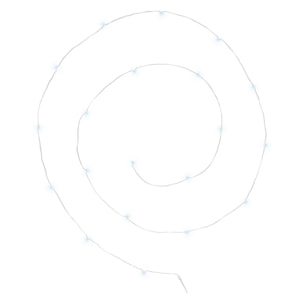 Guirlandes - 100 micro LED - argent et blanc froid - L1000 cm