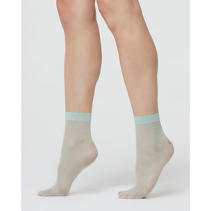 CALZINO VELATO CAROL CON MOTIVO RIGHE VERTICALI