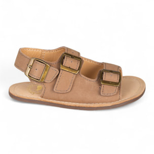 SANDALIA BAREFOOT PIEL CHETTO TIPO BIO MARRON