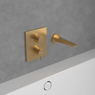 Mitigeur thermostatique encastré Conum Brushed Gold