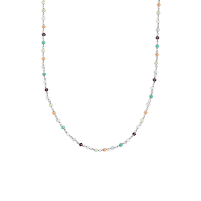 Collana Crystal Colors in Argento