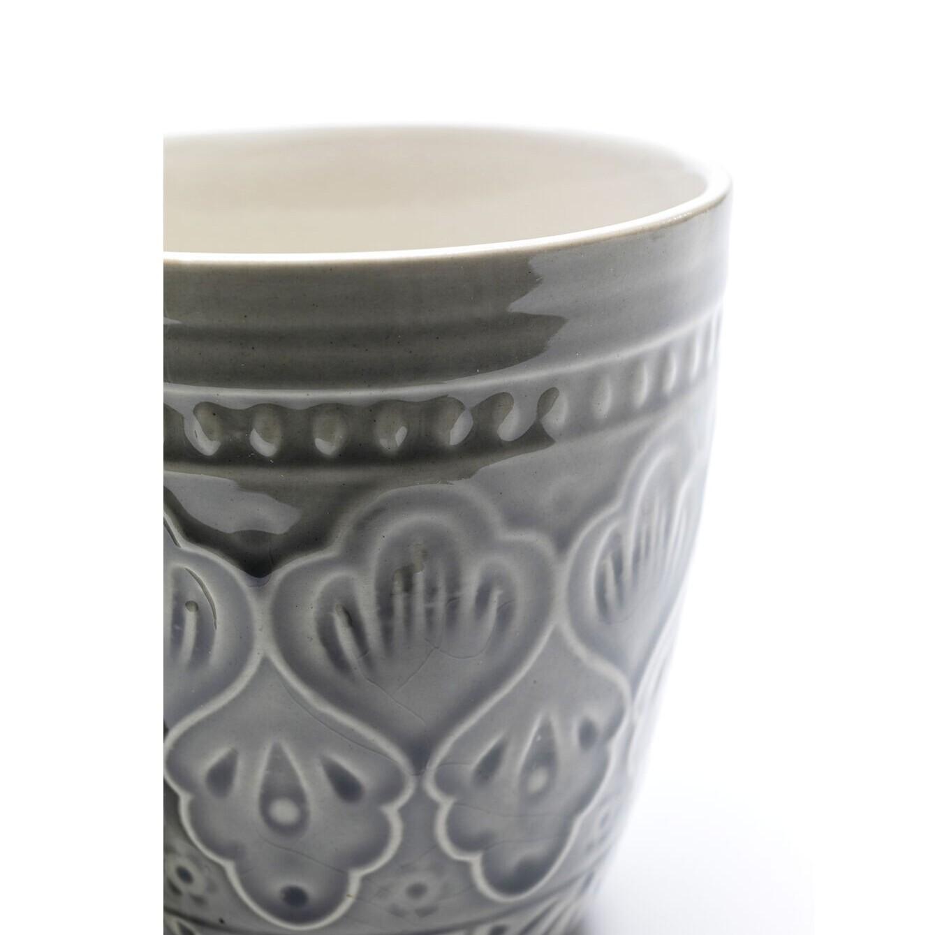 Mugs Sicilia Mandala gris set de 4 Kare Design