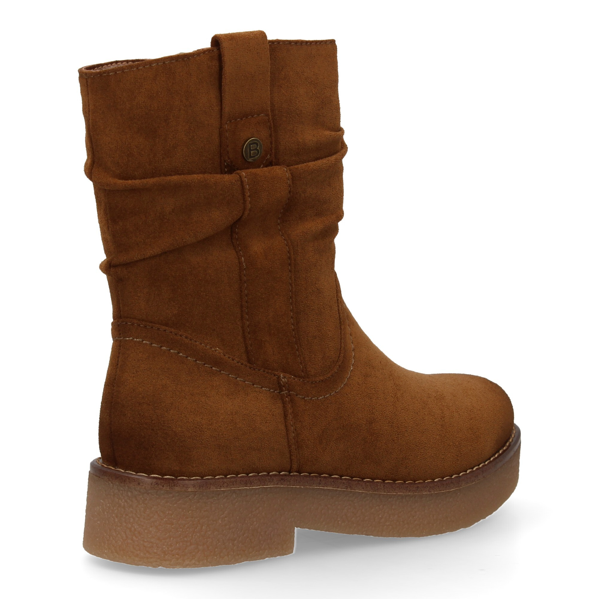 Botines planos para Mujer, cómodos y elegantes, diseño moderno con caña arrugada