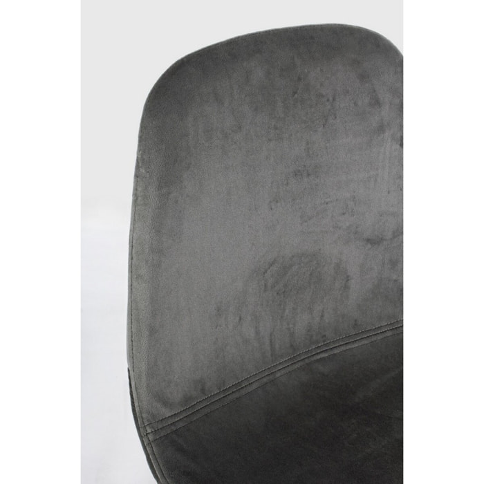 Set di 2 sgabelli bar IRELIA grigio scuro