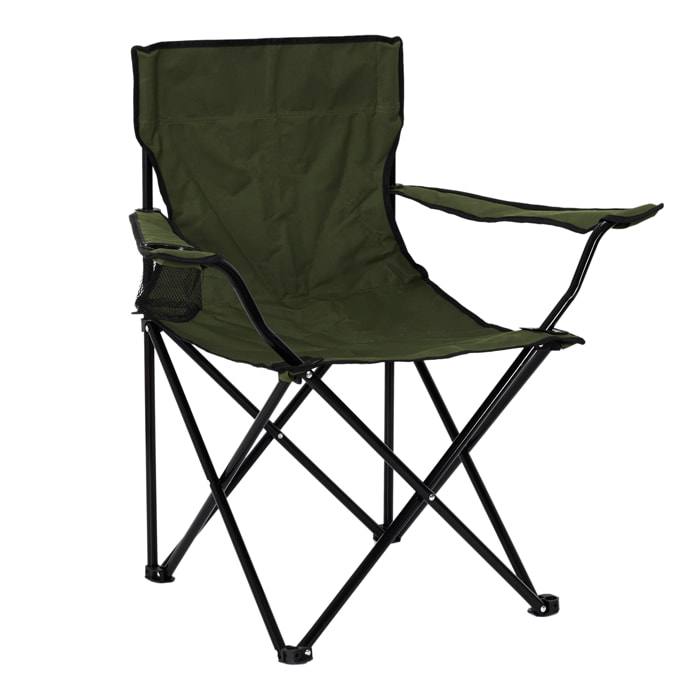 Fauteuil Camping Pliant Kaki