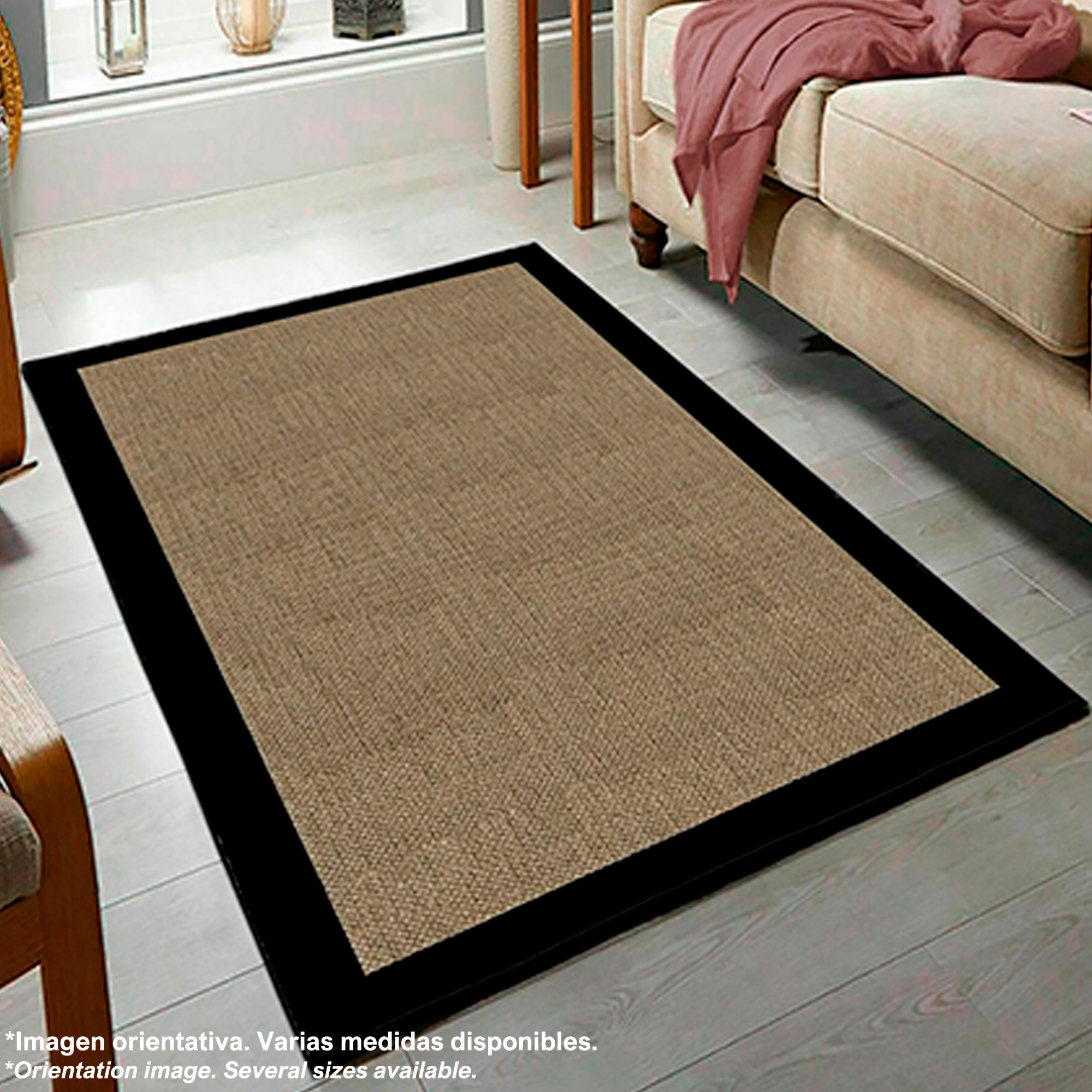 Alfombra de poliester estampada 180 x 280cm multicolor