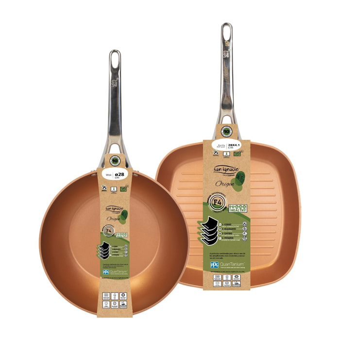 Set sartén grill y wok 28cm san ignacio