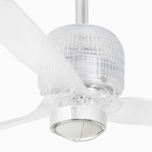 DECO FAN M LED Ventilateur chrome DC