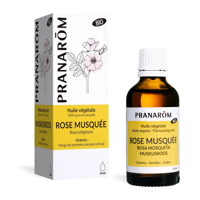 Pranarom - Huile Végétale de Rose musquée - Bio - 50 ml