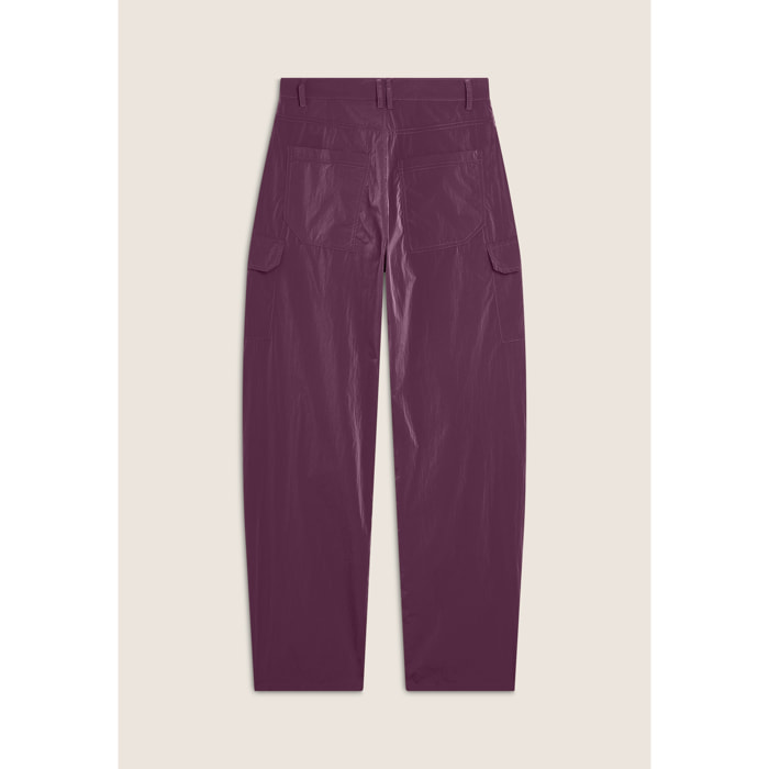 Pantaloni Cargo carrot fit in nylon navetta