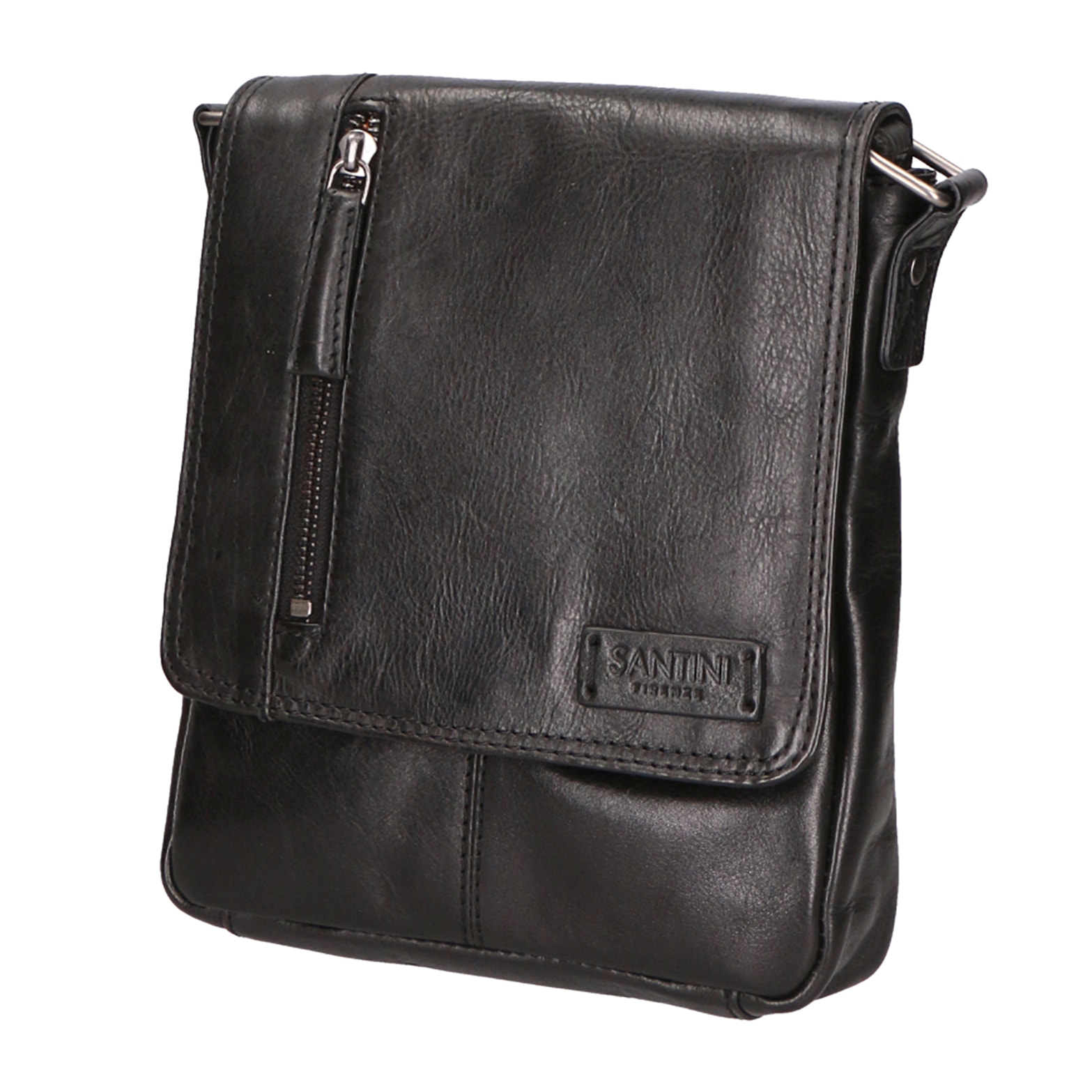 Borsa a tracolla unisex In Vera pelle Made in India 19,5x23,8x3 cm