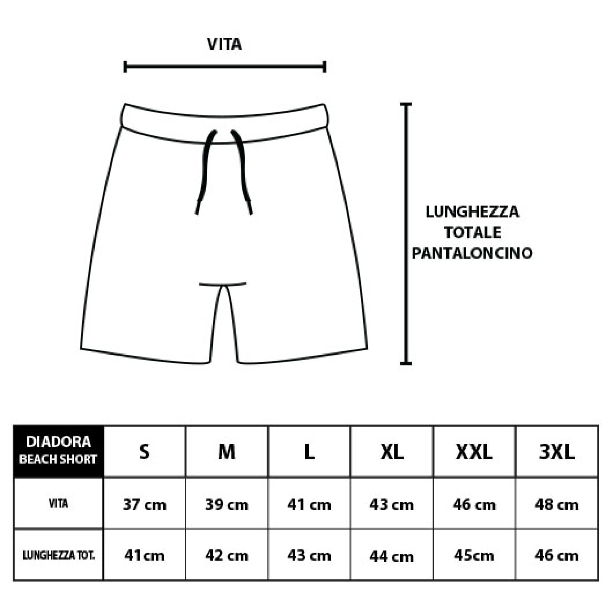 Costume Boxer Uomo Mare DIADORA Beach Short Core Art.179315