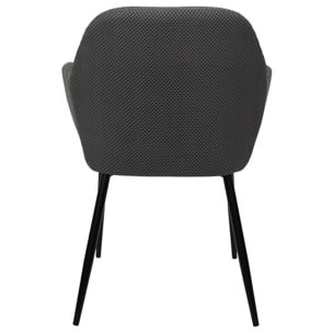 Fauteuil Atome Gris - Lot De 2