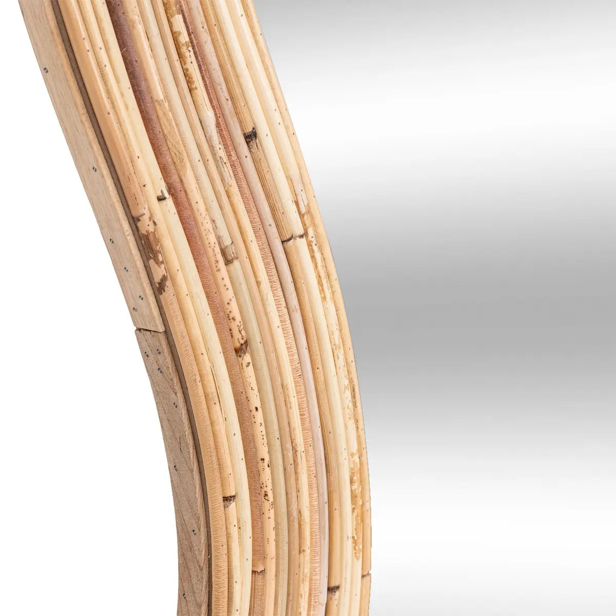 Miroir organique Maggie rotin 179x86cm