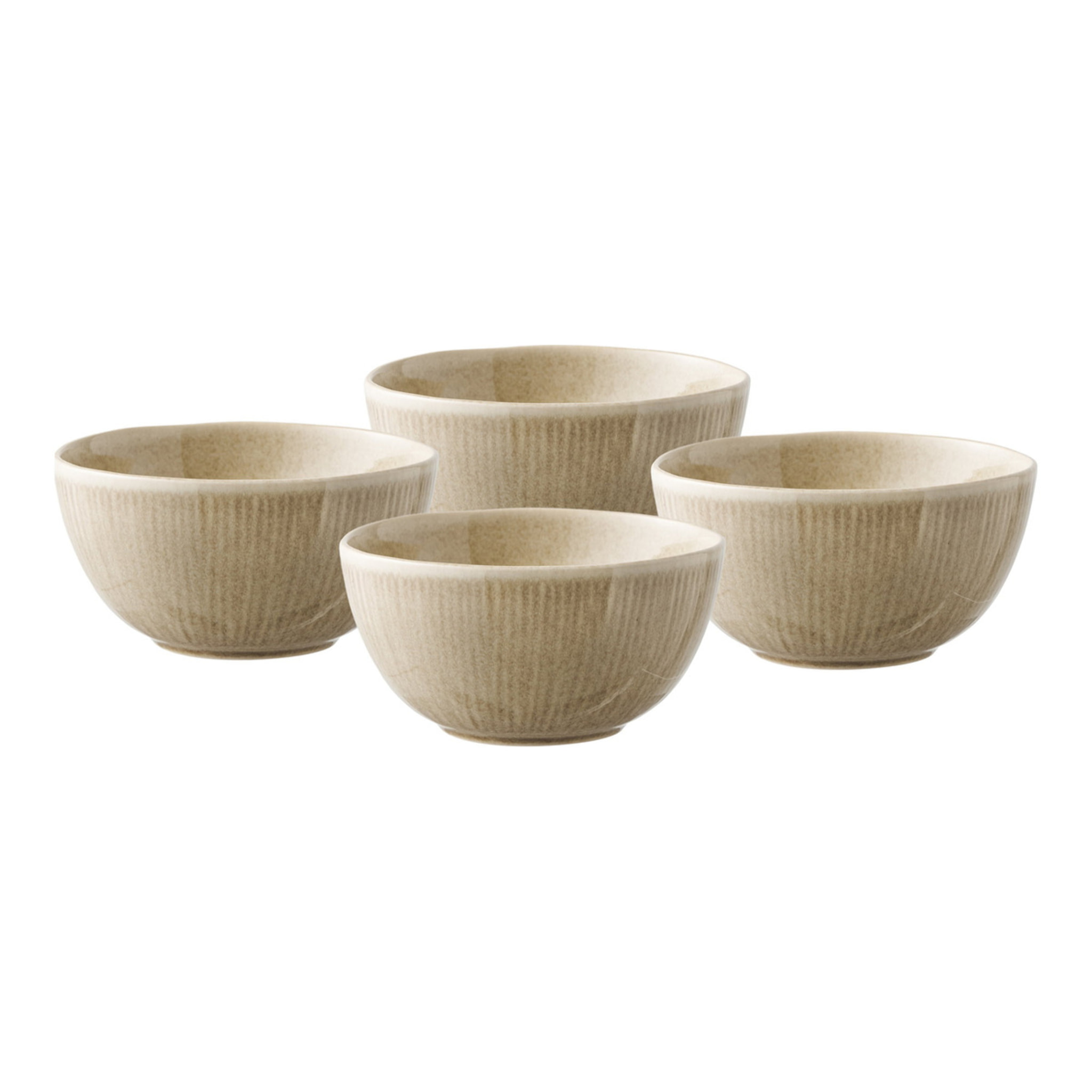Set 4 ciotole Viola in stoneware beige ø14,5x7,5 cm