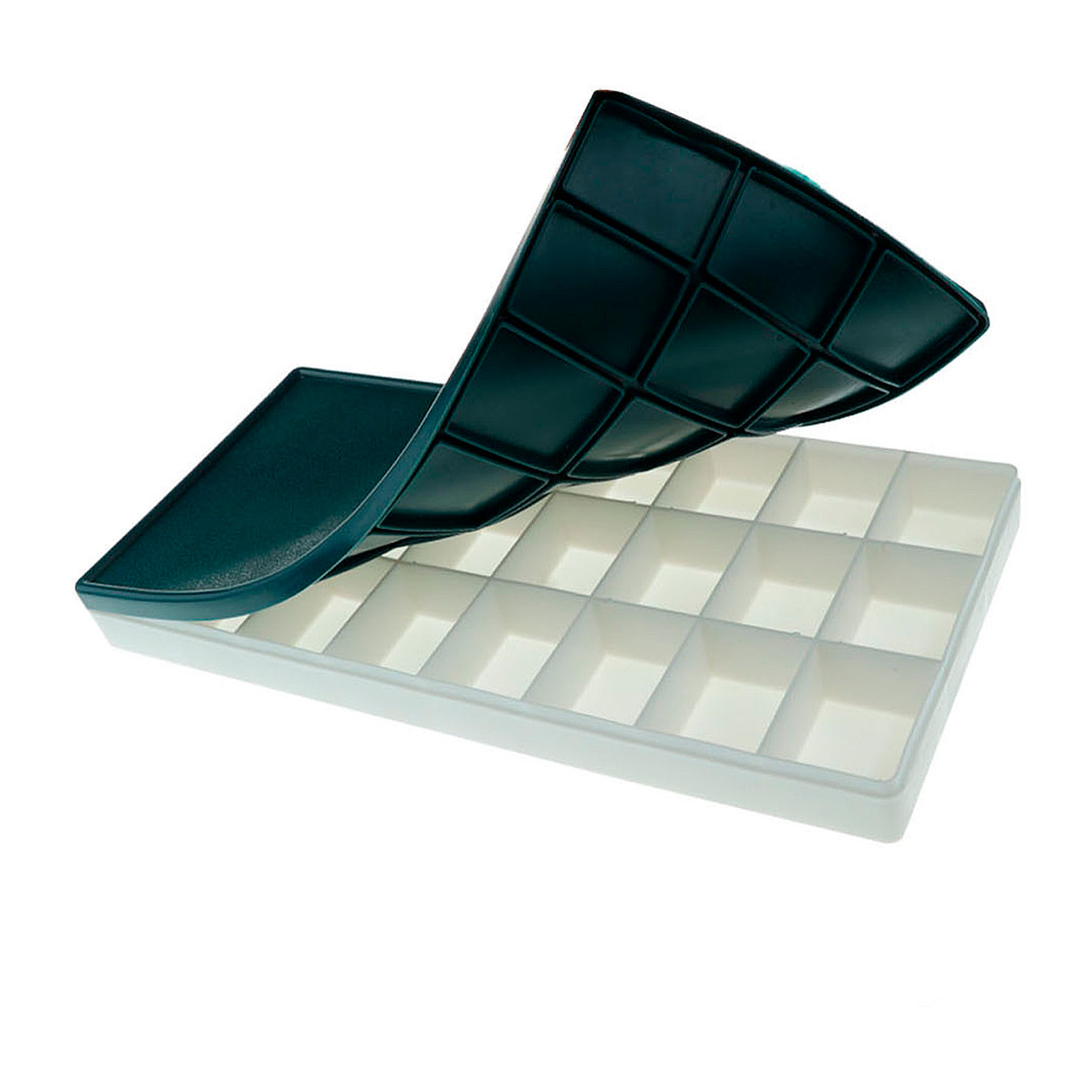 PALETA PLÁSTICO CON TAPADERA Y SEPARADORES. 35x30x27mm