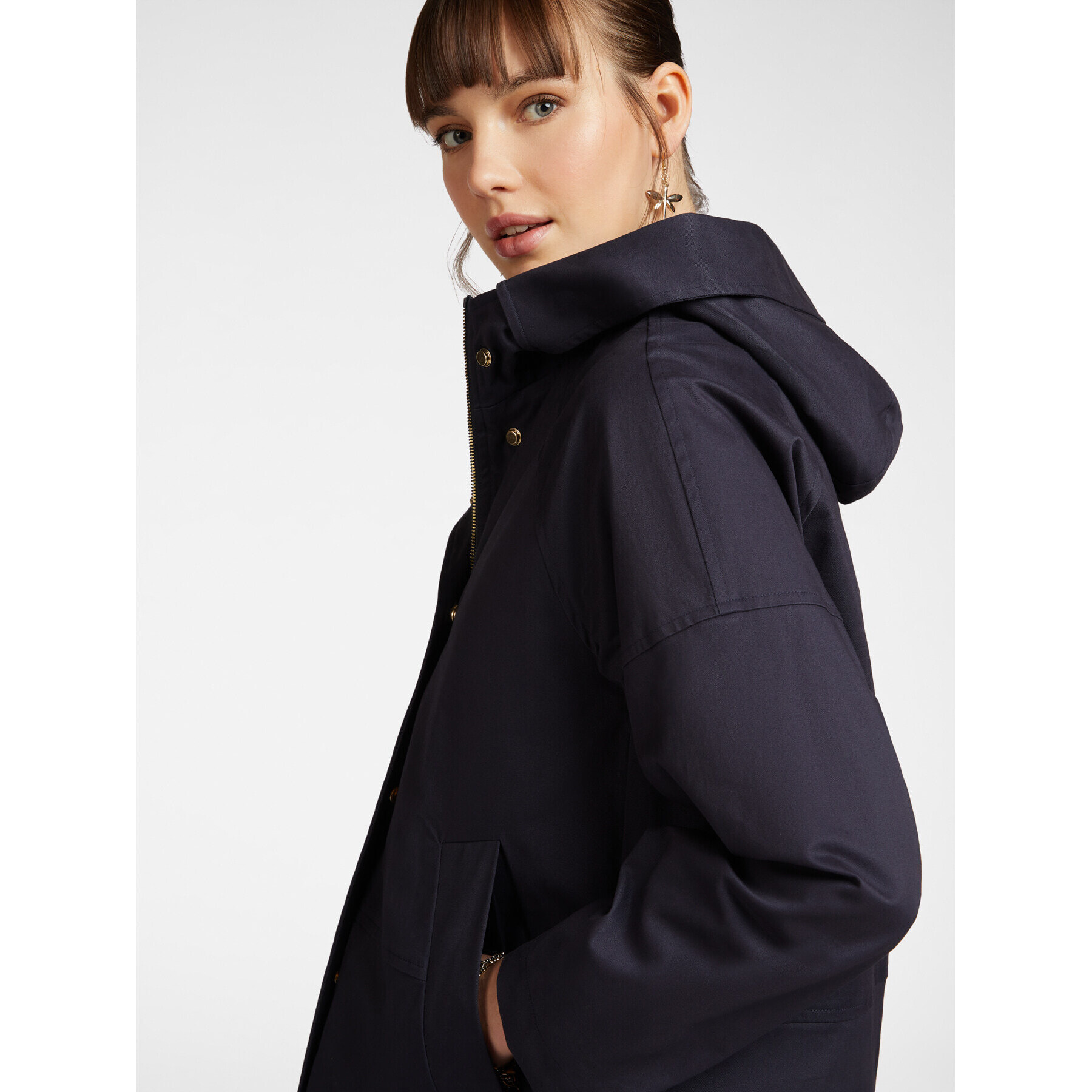 Elena Mirò - Parka de algodón con varias capas - Azul