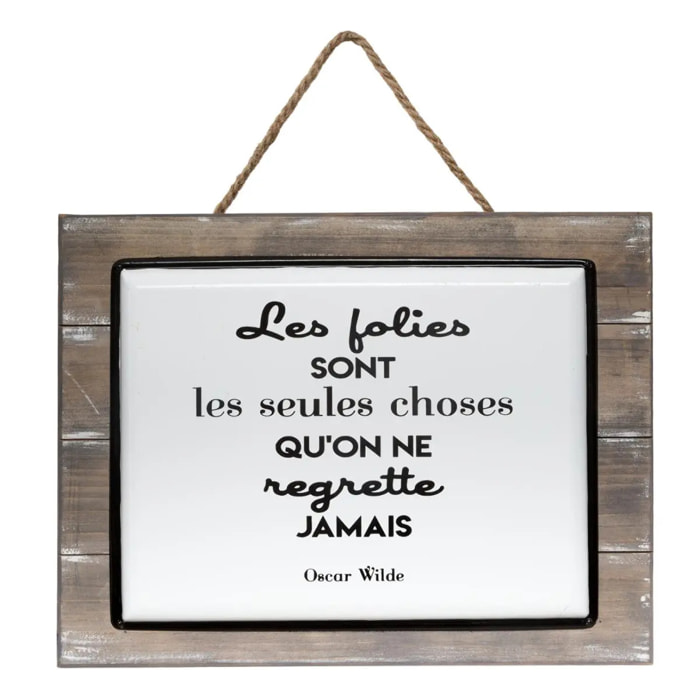 Plaque "Citation" 40x30,5cm