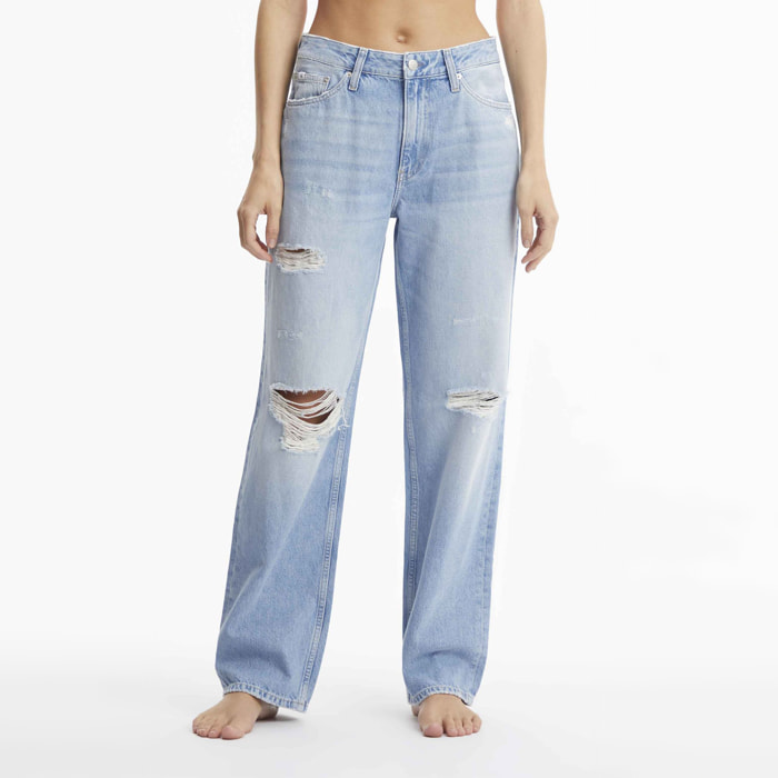 CALVIN KLEIN - Jeans - corte recto - azul