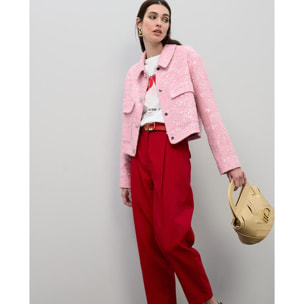 Pantaloni con pieghe