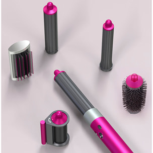 Spazzola ad aria calda professionale 6 in 1 con testine. Tecnologia Airflow con 3 livelli di velocità e 3 livelli di temperatura.